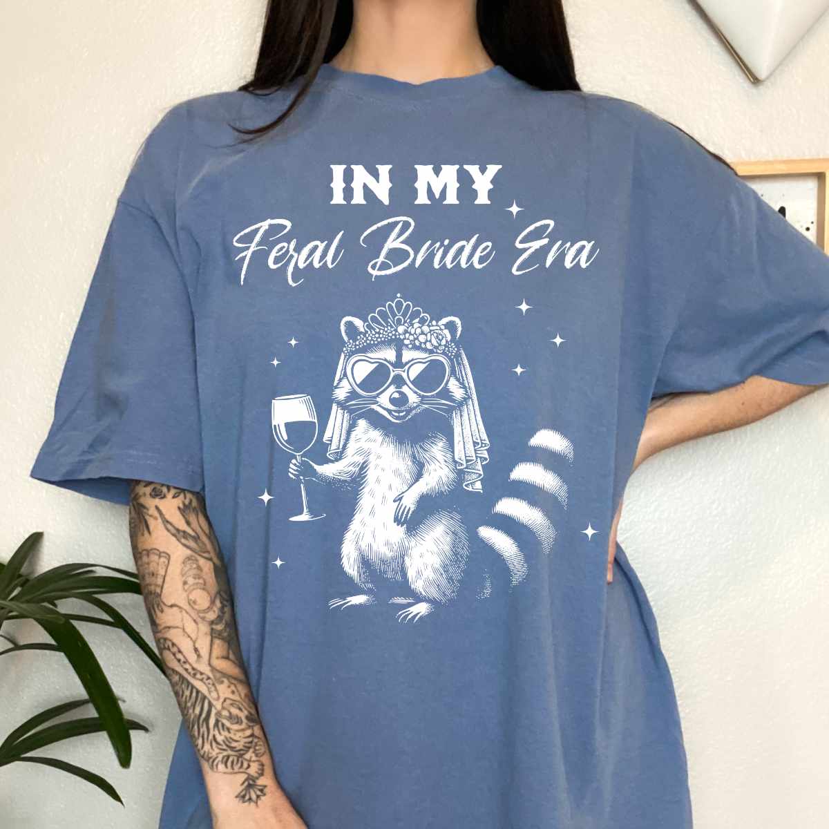 "In My Feral Bride Era" Comfort Colors T-Shirt β Funny Bridal Party Tee