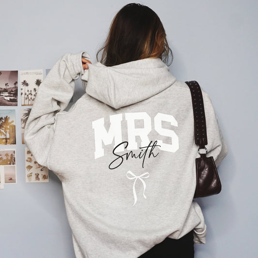 Mr. & Mrs. Matching Newlywed Hoodies – Personalized Couple Hoodie