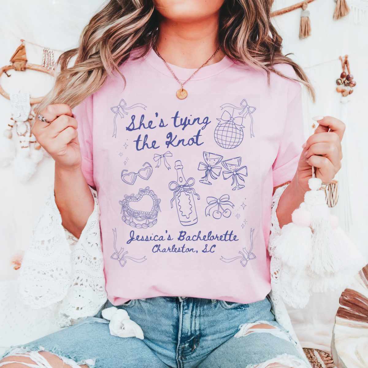 "She’s Tying the Knot" Bachelorette Tee