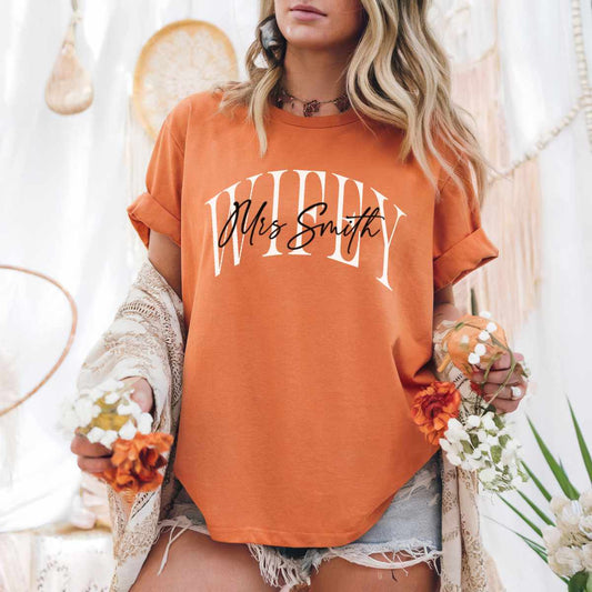 Personalized “New Wife” T-Shirt – The Bride’s Must-Have Tee 💍