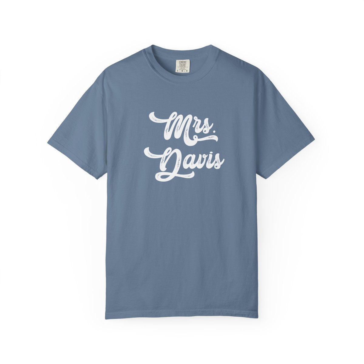 Personalized “Mrs.” T-Shirt – Custom Bridal Tee for the Newlywed Era