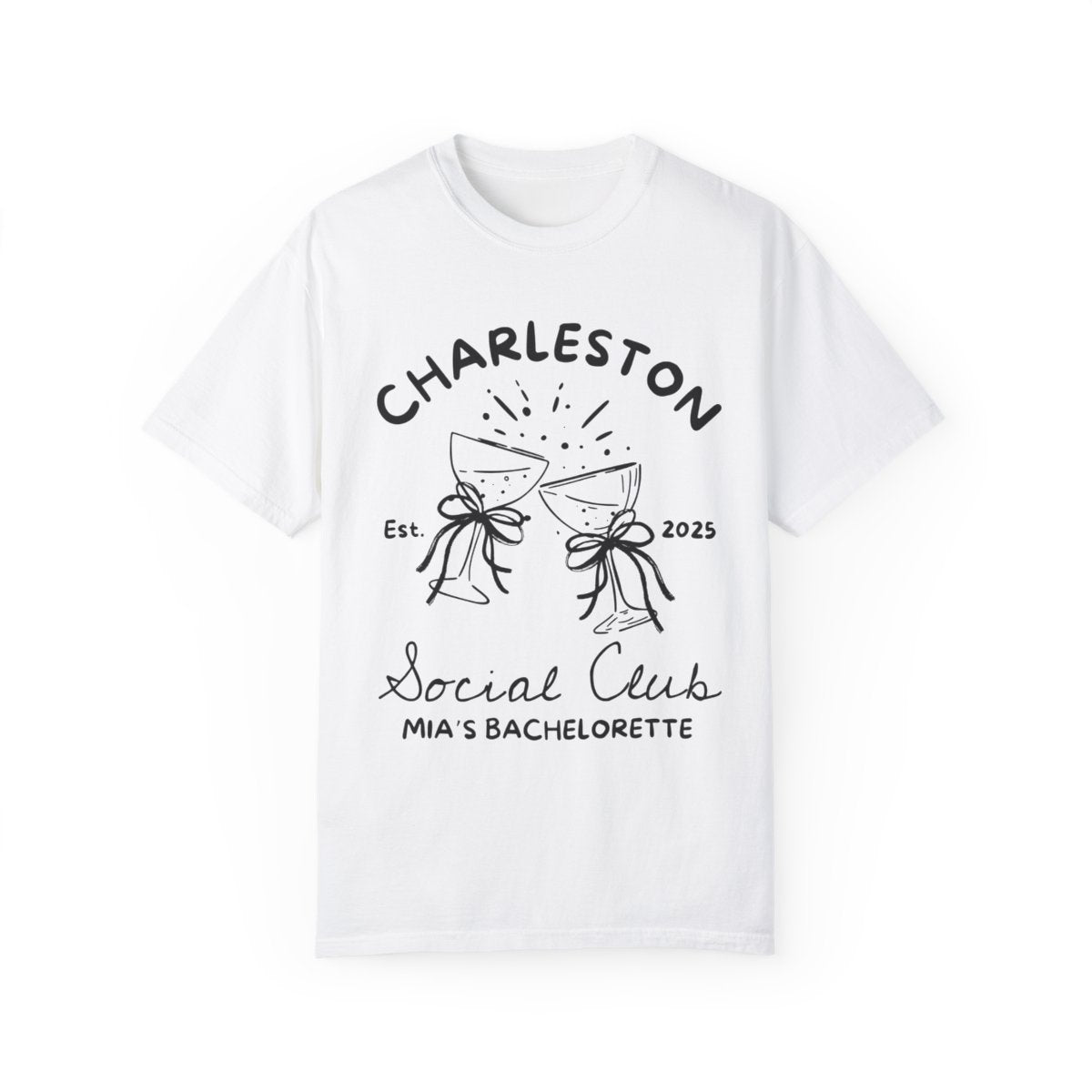 Personalized Social Club Bachelorette T-Shirt