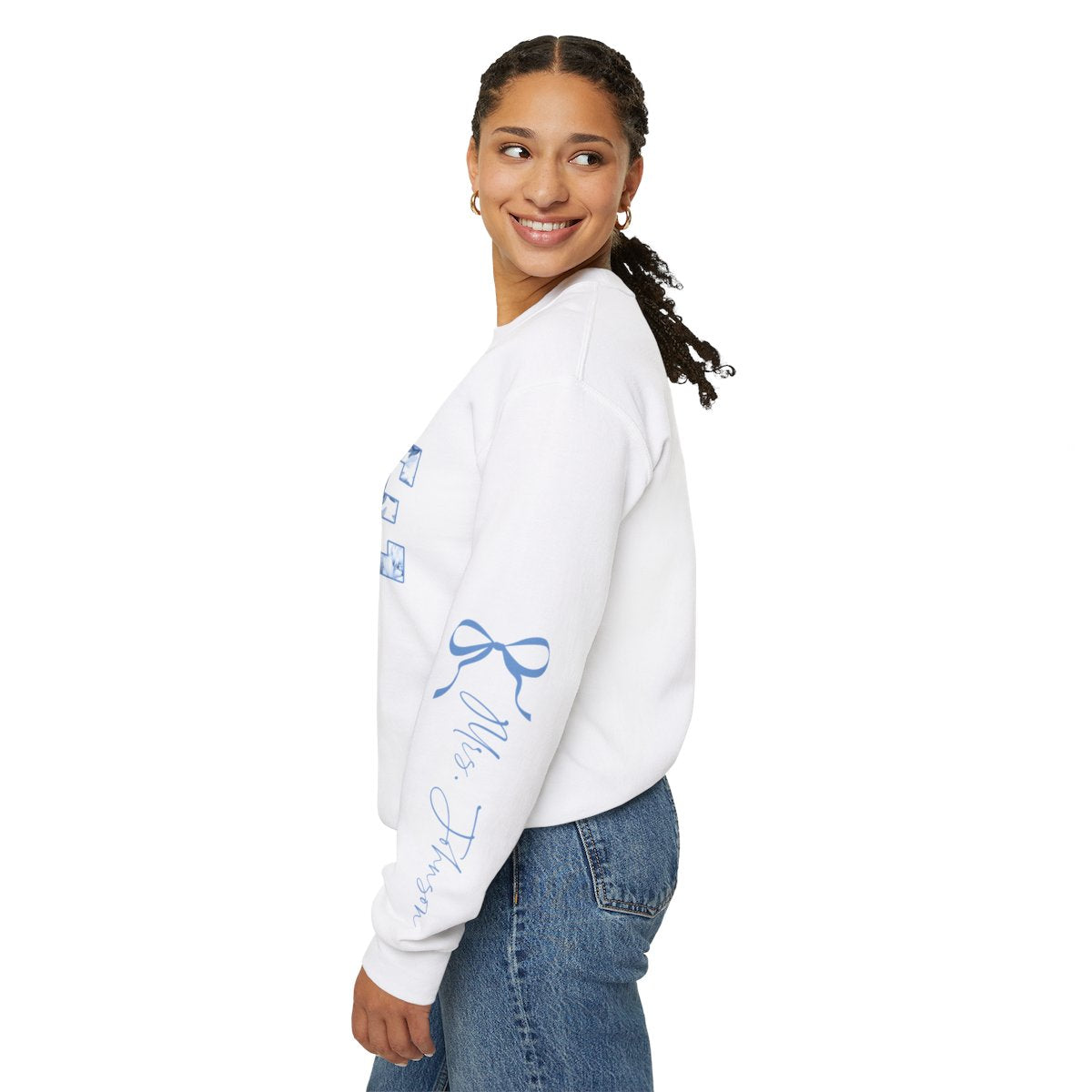 Personalized Bride Sweatshirt | Something Blue Bridal Crewneck