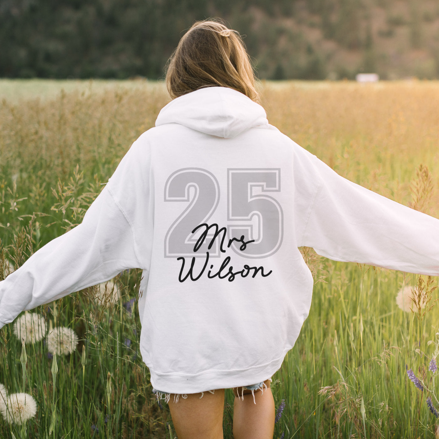 Personalized "Mrs." or "Mr." Hoodie – Custom Name & Year
