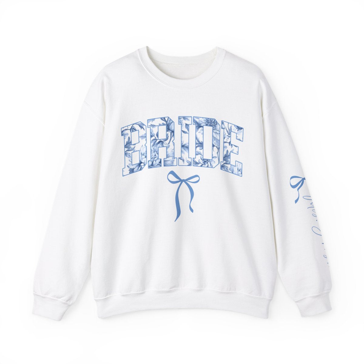 Personalized Bride Sweatshirt | Something Blue Bridal Crewneck